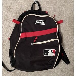 Franklin Sport Baseball Backpack Bat pack Equipment‎ Bag Red Black - VG